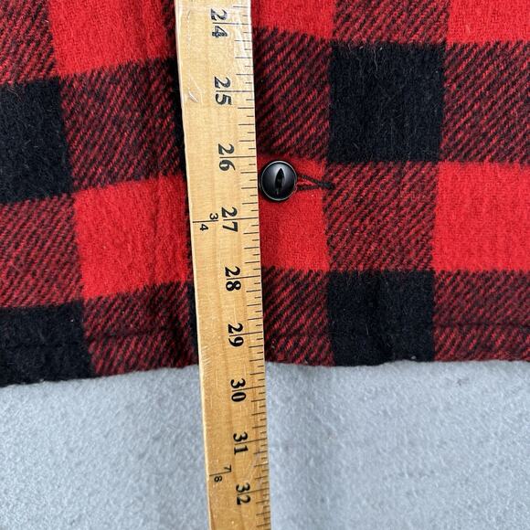 Vintage Codet Jacket Men’s Medium Buffalo Plaid Red Black Wool Hunting - Picture 10 of 16